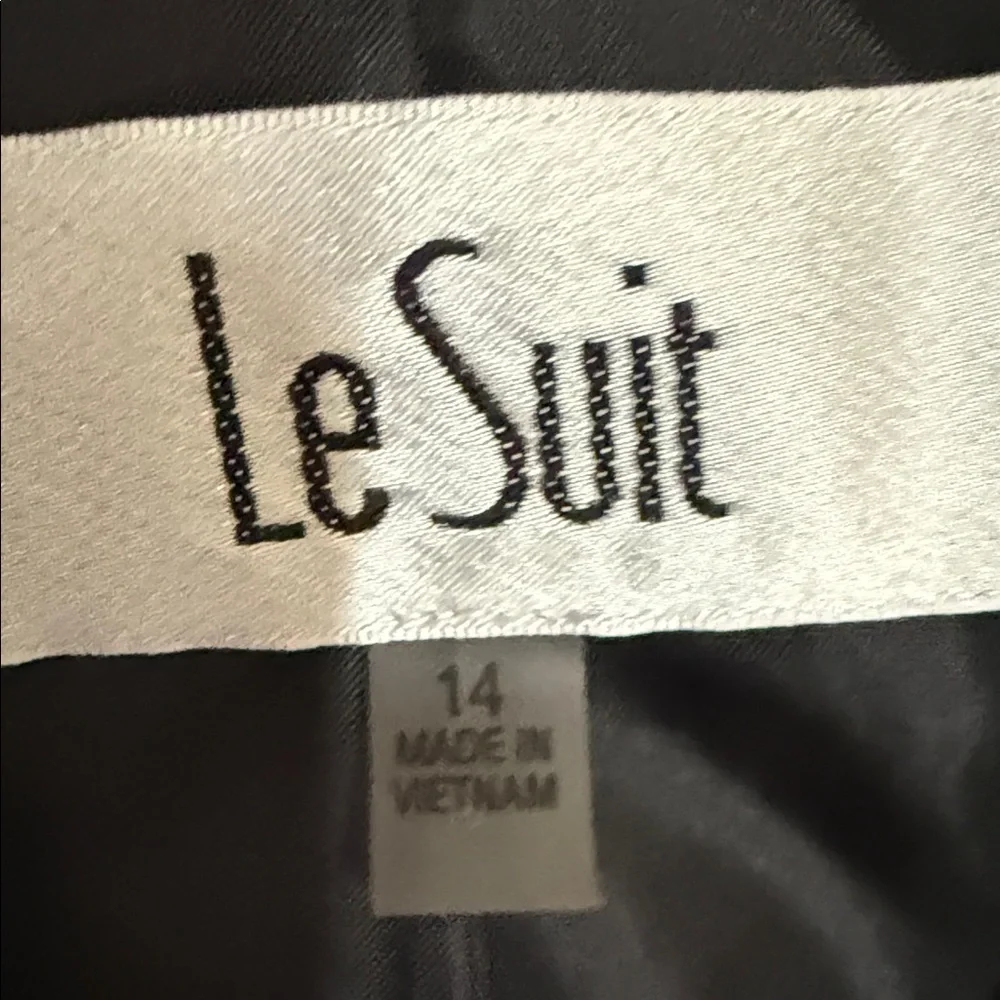 Le Suit Women's Dark Pinstripe Suit - Picture 2 of 3